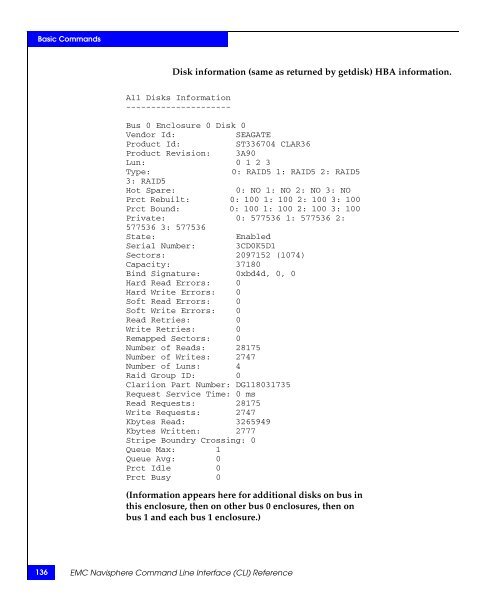 Navisphere Command Line Interface (CLI) Reference - VMware Communities