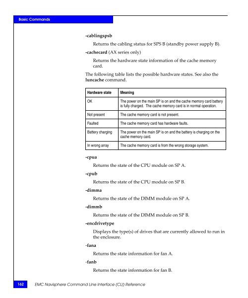 Navisphere Command Line Interface (CLI) Reference - VMware Communities