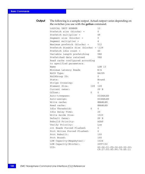 Navisphere Command Line Interface (CLI) Reference - VMware Communities