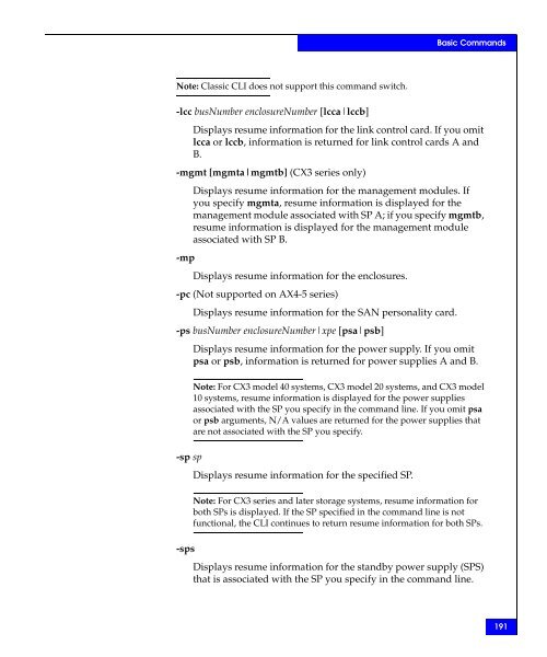 Navisphere Command Line Interface (CLI) Reference - VMware Communities