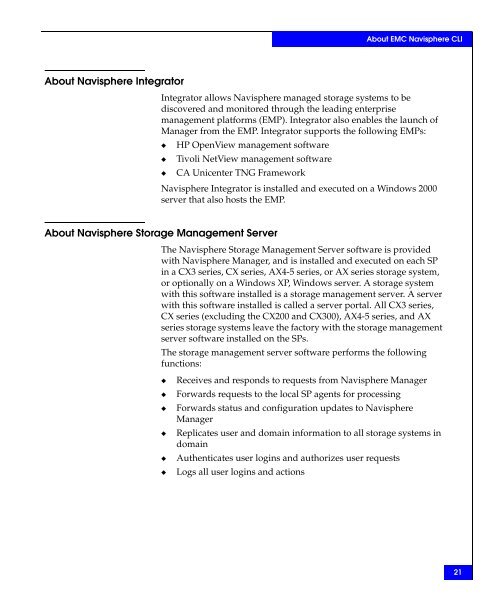 Navisphere Command Line Interface (CLI) Reference - VMware Communities