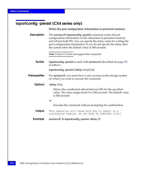 Navisphere Command Line Interface (CLI) Reference - VMware Communities