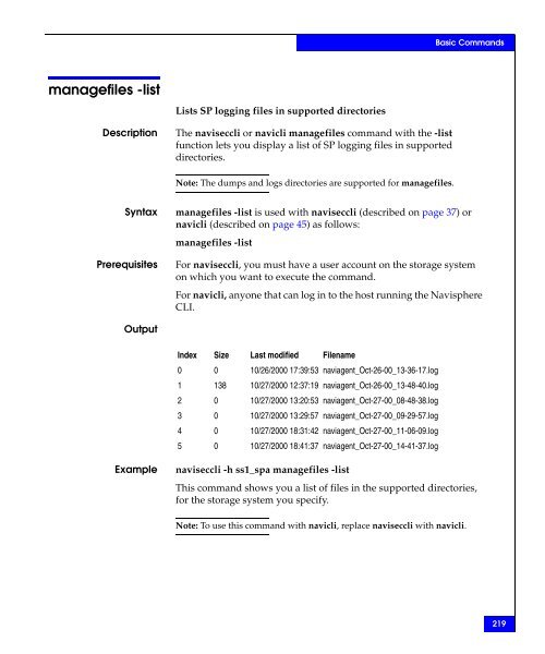 Navisphere Command Line Interface (CLI) Reference - VMware Communities