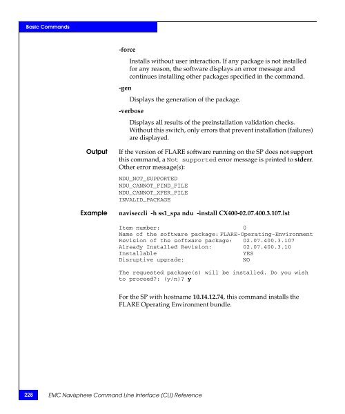 Navisphere Command Line Interface (CLI) Reference - VMware Communities