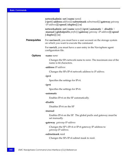 Navisphere Command Line Interface (CLI) Reference - VMware Communities