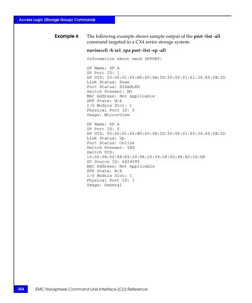 Navisphere Command Line Interface (CLI) Reference - VMware Communities