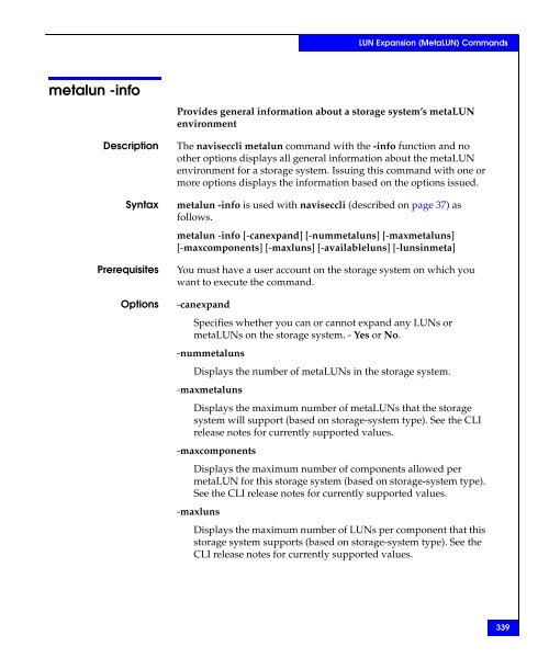 Navisphere Command Line Interface (CLI) Reference - VMware Communities