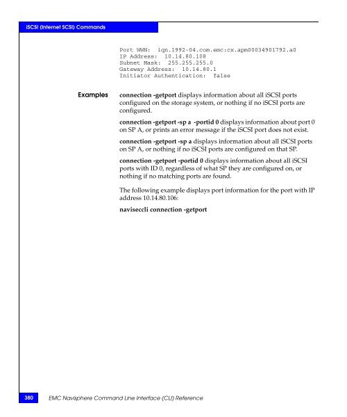 Navisphere Command Line Interface (CLI) Reference - VMware Communities