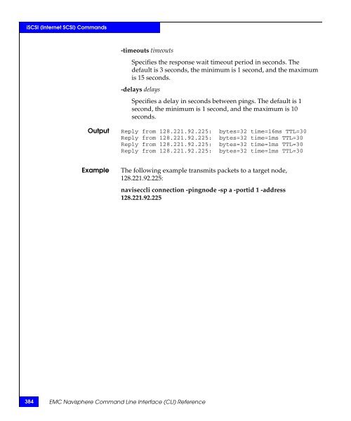 Navisphere Command Line Interface (CLI) Reference - VMware Communities