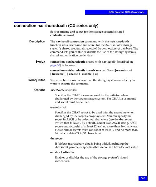 Navisphere Command Line Interface (CLI) Reference - VMware Communities