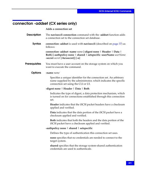 Navisphere Command Line Interface (CLI) Reference - VMware Communities