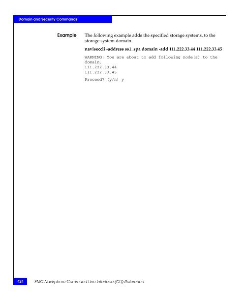 Navisphere Command Line Interface (CLI) Reference - VMware Communities