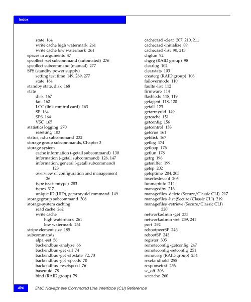 Navisphere Command Line Interface (CLI) Reference - VMware Communities