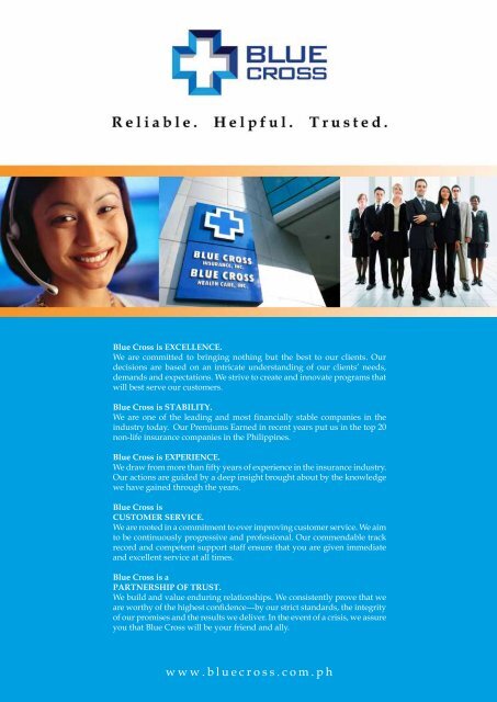 Products & Services - Blue Cross