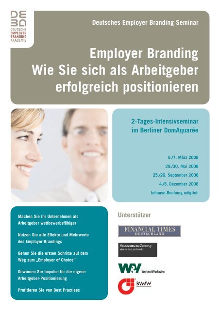 Wie Sie sich als Arbeitgeber erfolgreich positionieren - Deutsche ...