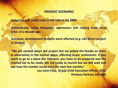 EXPORT CAPABILITIES OF MALAYSIA'S HOUSING DEVELOPERS ...