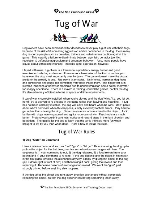 Tug-of-War Rules