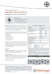 MakrolonÂ® multi UV 5X/16-25 Stegplatte aus Polycarbonat - A Bayer ...