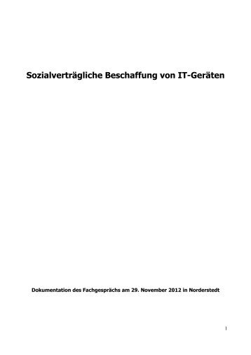 Sozialverträgliche Beschaffung von IT-Geräten - Buy Smart