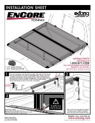 Encore Installation Instructions - RealTruck.com