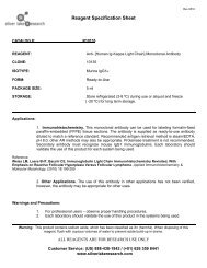 Reagent Specification Sheet - IHC World