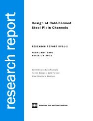 RP01-2: Design of Cold-Formed Steel Plain Channels - Steel Market ...