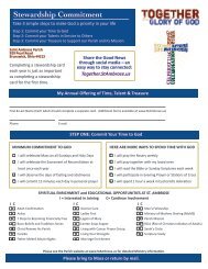 Stewardship Commitment Form (Editable PDF) - St. Ambrose ...