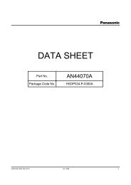 DATA SHEET - Panasonic