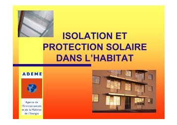 isolation et protection solaire dans l'habitat - ADEME Guyane