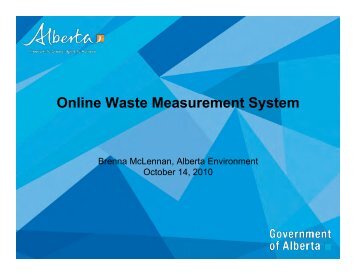 Brenna McLennan - Recycling Council of Alberta