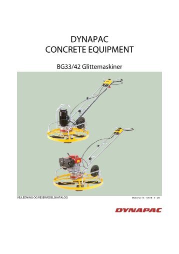 Brugsanvisning! - Houmann Materieludlejning A/S