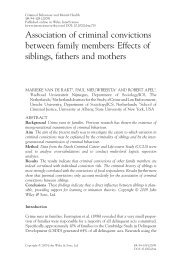 Association of criminal convictions between family members: Effects ...