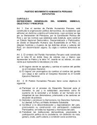 Estatuto del Partido Humanista Peruano - JNE - Jurado Nacional de ...