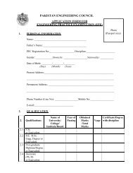 Application Form (PDF Format) - Pakistan Engineering Council