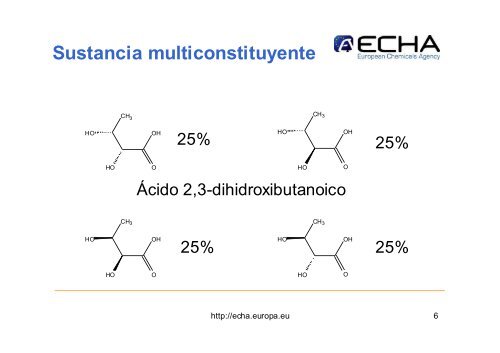 Sustancia multiconstituyente - Europa