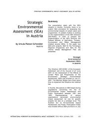 Strategic Environmental Assessment (SEA) in Austria