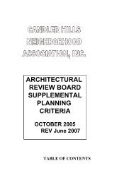 Candler Hills General Planning Criteria - On Top of the World ...