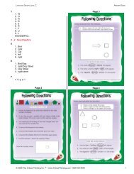 Answer Guide - Thinking To Learn..PreK-12