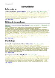 Informatique Edition & Journalisme Psychologie - Beauchamp
