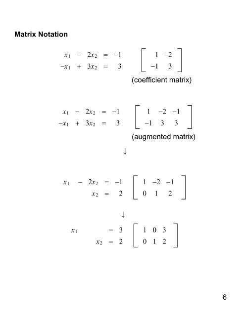 Section 1.1: Systems of Linear Equations A linear equation: a1x1 ...