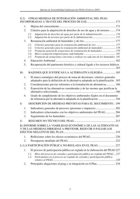 Informe de Sostenibilidad Ambiental - ConfederaciÃ³n HidrogrÃ¡fica ...