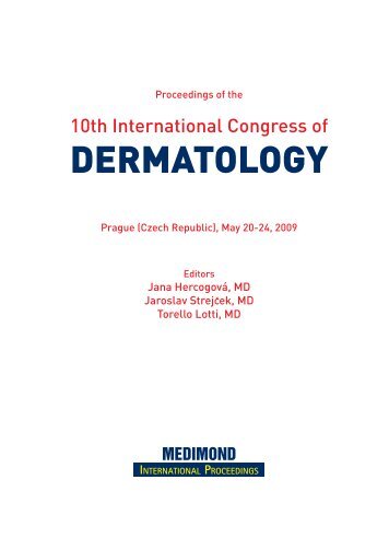 10th International Congress of Dermatology - Monduzzi Editore ...
