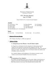 RTC Meeting Minutes June 18, 2008 - Department of Medical Imaging