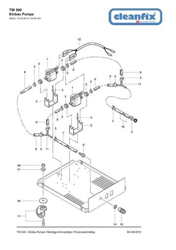 TW 500 Einbau Pumpe