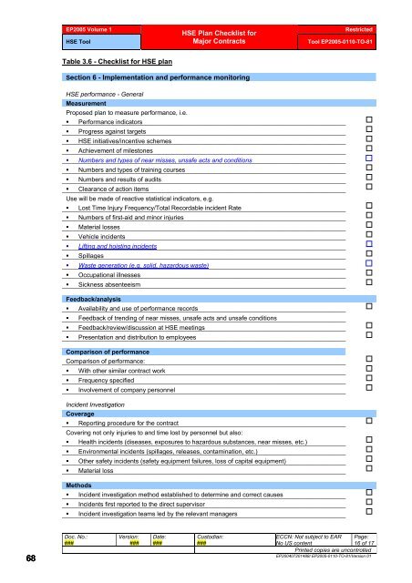 Shell Exploration & Production Contractor HSE Management - PDO