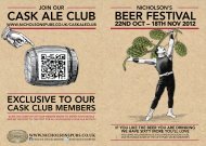 Festival beer list - Nicholson's Pubs