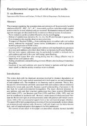 Environmental aspects of acid sulphate soils - ROOT of content