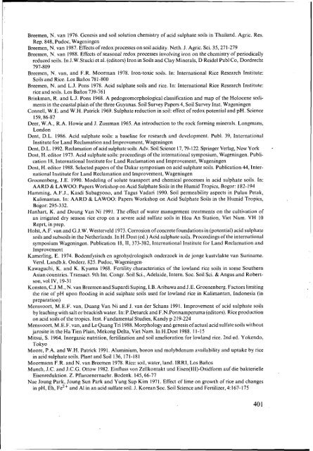 Environmental aspects of acid sulphate soils - ROOT of content