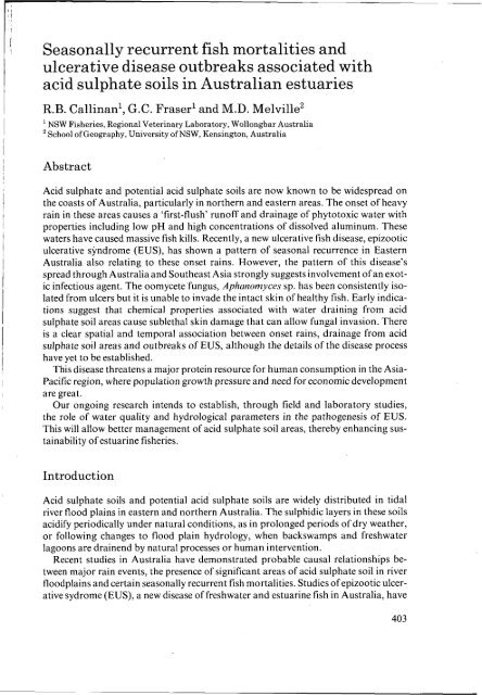 Environmental aspects of acid sulphate soils - ROOT of content