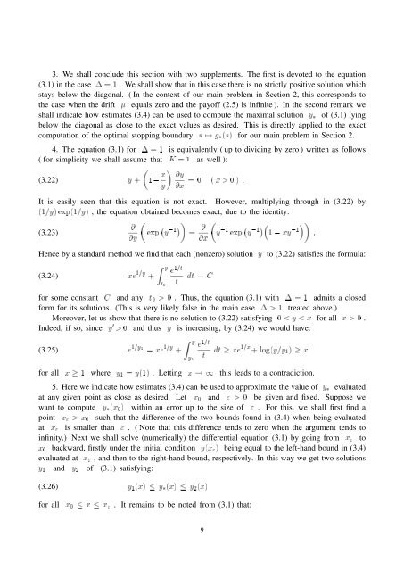 inequality for geometric Brownian motion